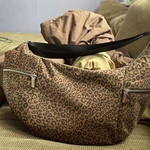Lululemon Athletica Leopard Print Hobo Bag